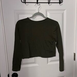 wild fable Olive Green Crewneck Crop Top